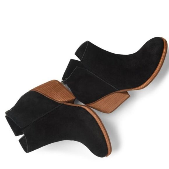 Kork-Ease Chandra Black Suede Booties Women's size 11‎ - Picture 1 of 13